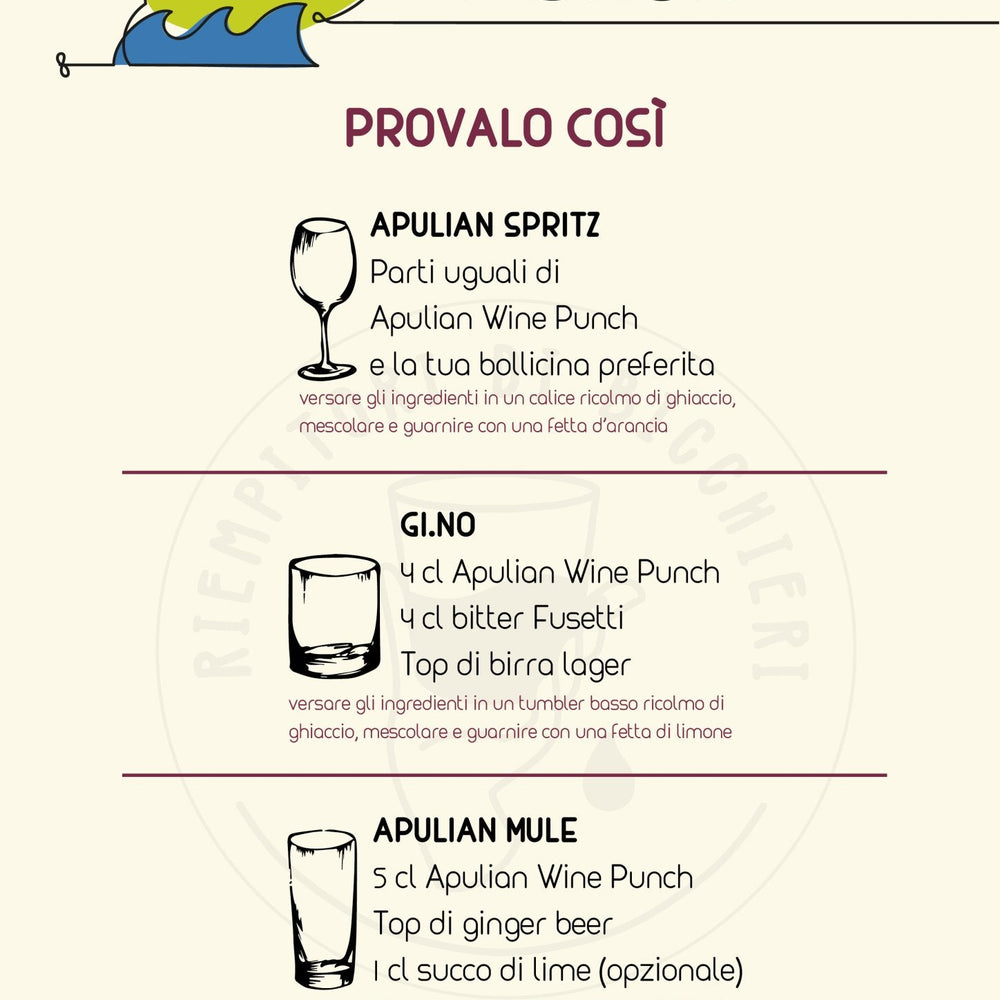 Apulian Wine Punch - Apulian Store - Cantina - Km0 - vino