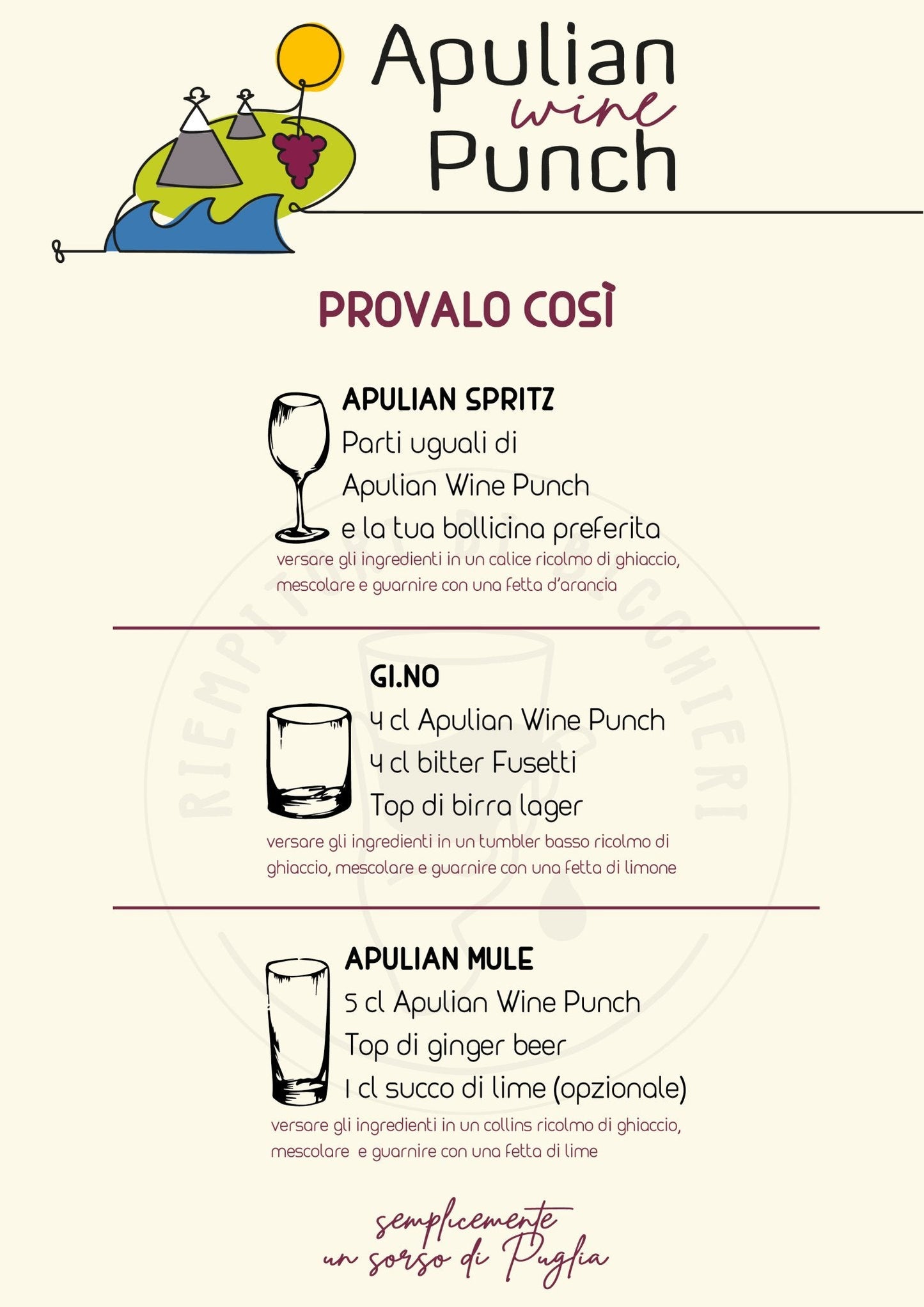 Apulian Wine Punch - Apulian Store - Cantina - Km0 - vino