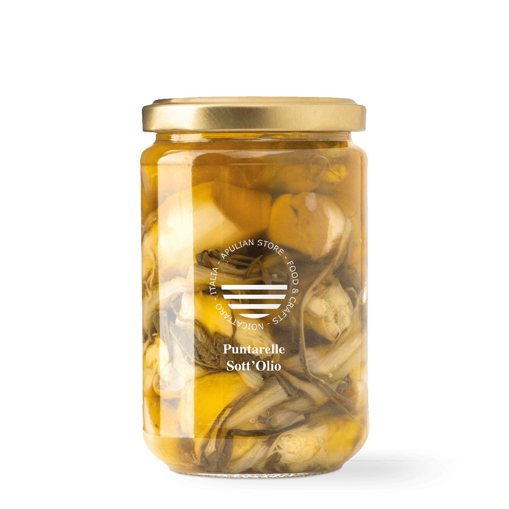 Cicorie sott'olio - Apulian Store - Drogheria - Km0 - Peperoni