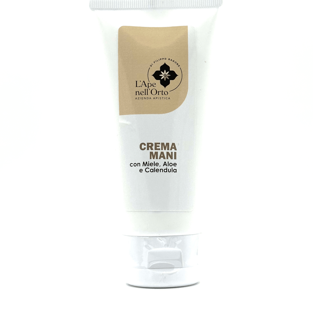 
                  
                    Crema Mani Miele Aloe e Calendula - Apulian Store - Cosmesi - L'Ape nell'Orto - 
                  
                