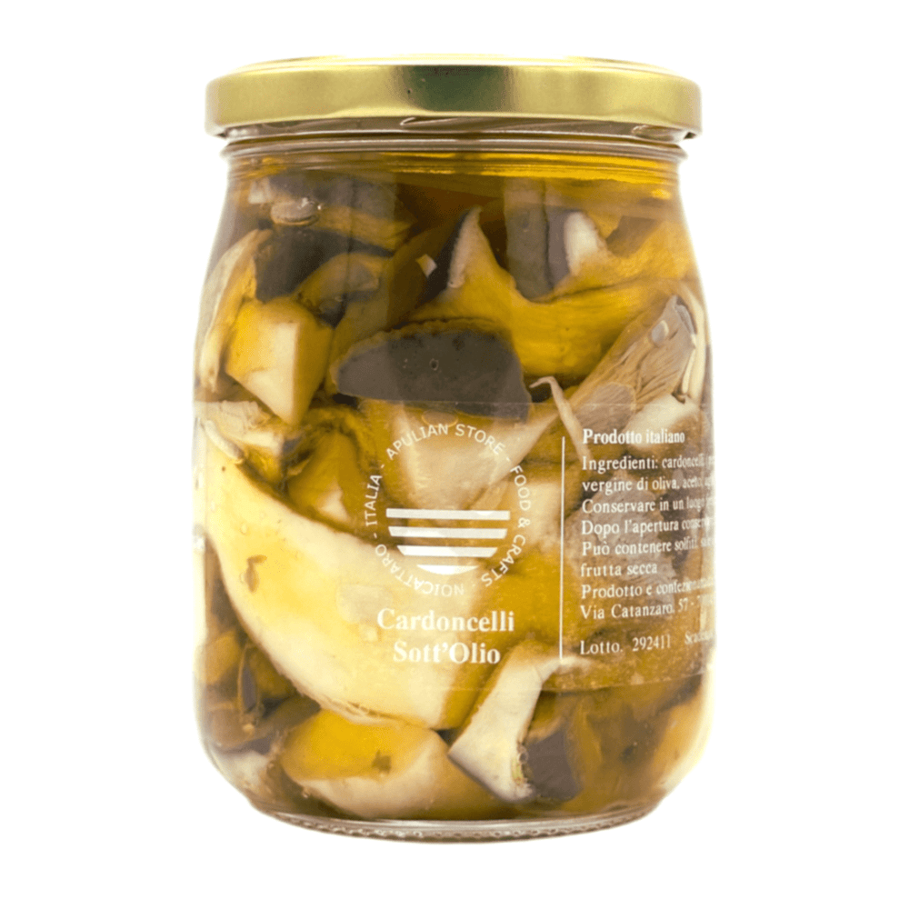 
                  
                    Funghi Cardoncelli sott'olio - Apulian Store - Cardoncelli - Drogheria - 
                  
                