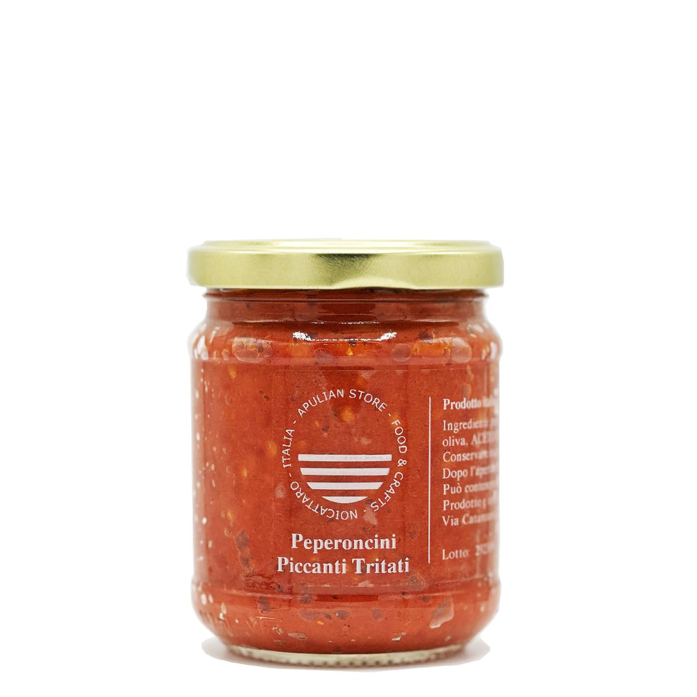 Patè di Peperoncini Piccanti - Apulian Store - Carciofini - Drogheria -