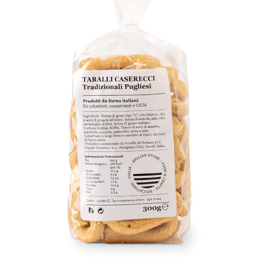 Taralli Classici - Apulian Store - Km0 - Panificio - Taralli